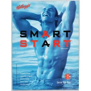 Kelloggs Smart Start Seize The Day Athlete Water Cereal Print Ad 1999